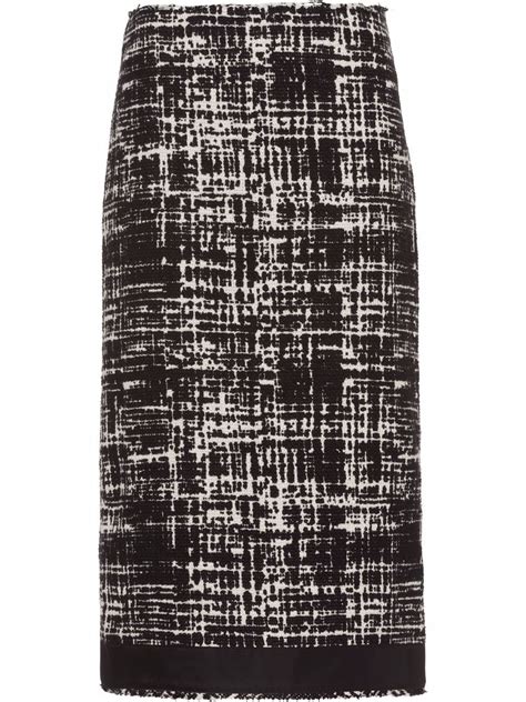 prada tweed skirt|Prada high.